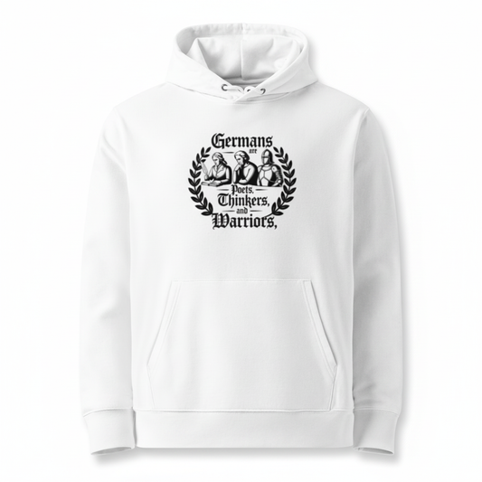 Germans are Poets Thinkers and Warriors – weißer Hoodie