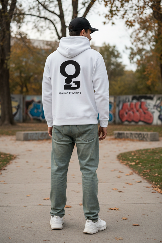 Hoodie Weiß Rücken