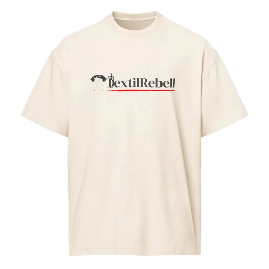 Herren Oversized Boxy T-Shirt Vintage White von TextilRebell – 100% Bio-Baumwolle, GOTS-zertifiziert, faire Produktion