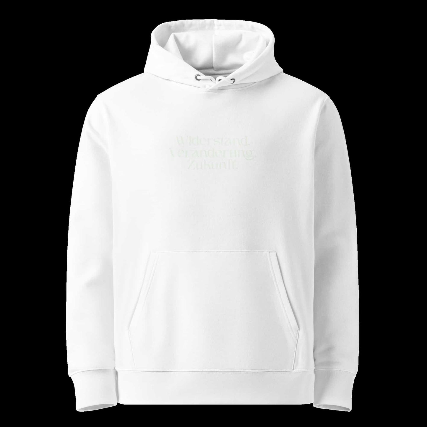 Schwarz: Herren Bio Hoodie Widerstand Schwarz von TextilRebell – GOTS-zertifiziert, 350 g/m², nachhaltiger Streetwear-Style