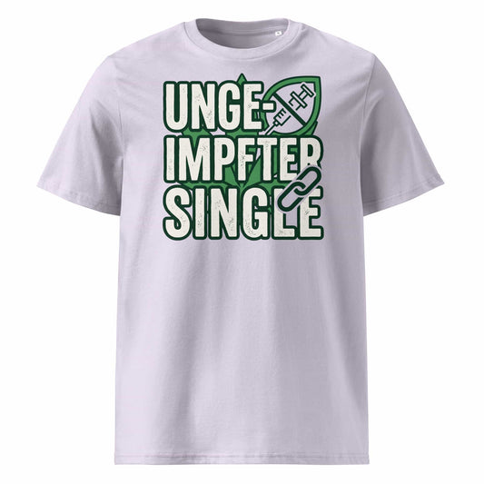 Herren T-Shirt aus Bio-Baumwolle – Single in Lavendel | GOTS & OEKO-TEX zertifiziert | TextilRebell