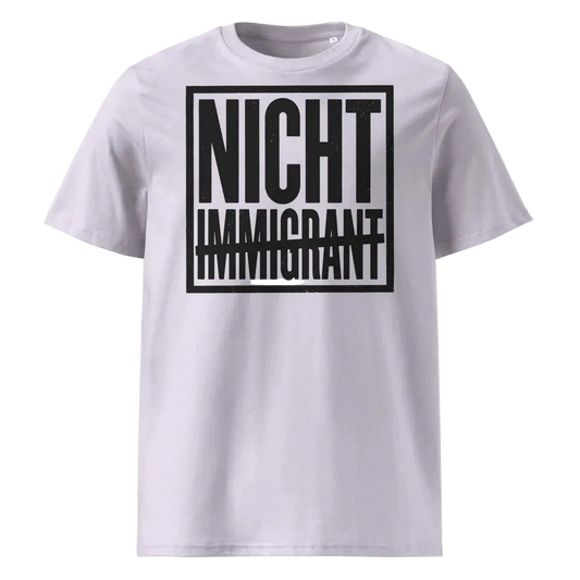 Unisex Statement T-Shirt Nicht in Lavendel – Männer Streetwear Lifestyle – 100% Bio-Baumwolle GOTS zertifiziert – TextilRebell