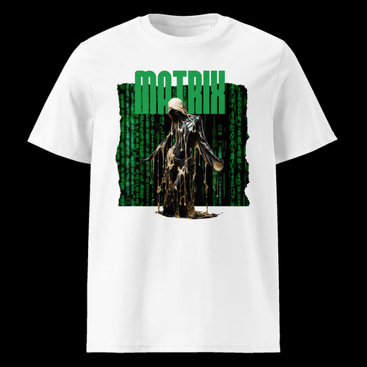 WeiΓ: Herren Bio T-Shirt Matrix WeiΓ von TextilRebell β GOTS-zertifiziert, 180 g/mΒ², faire Produktion