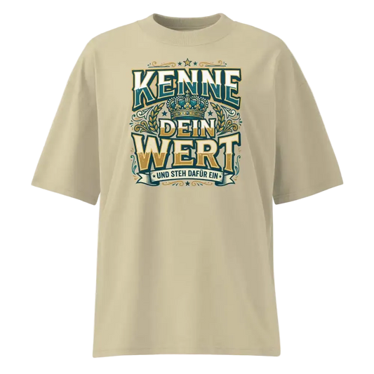 Oversized T-Shirt Stein – 100% Bio-Baumwolle, 200 g/m², GOTS & OCS zertifiziert | TextilRebell