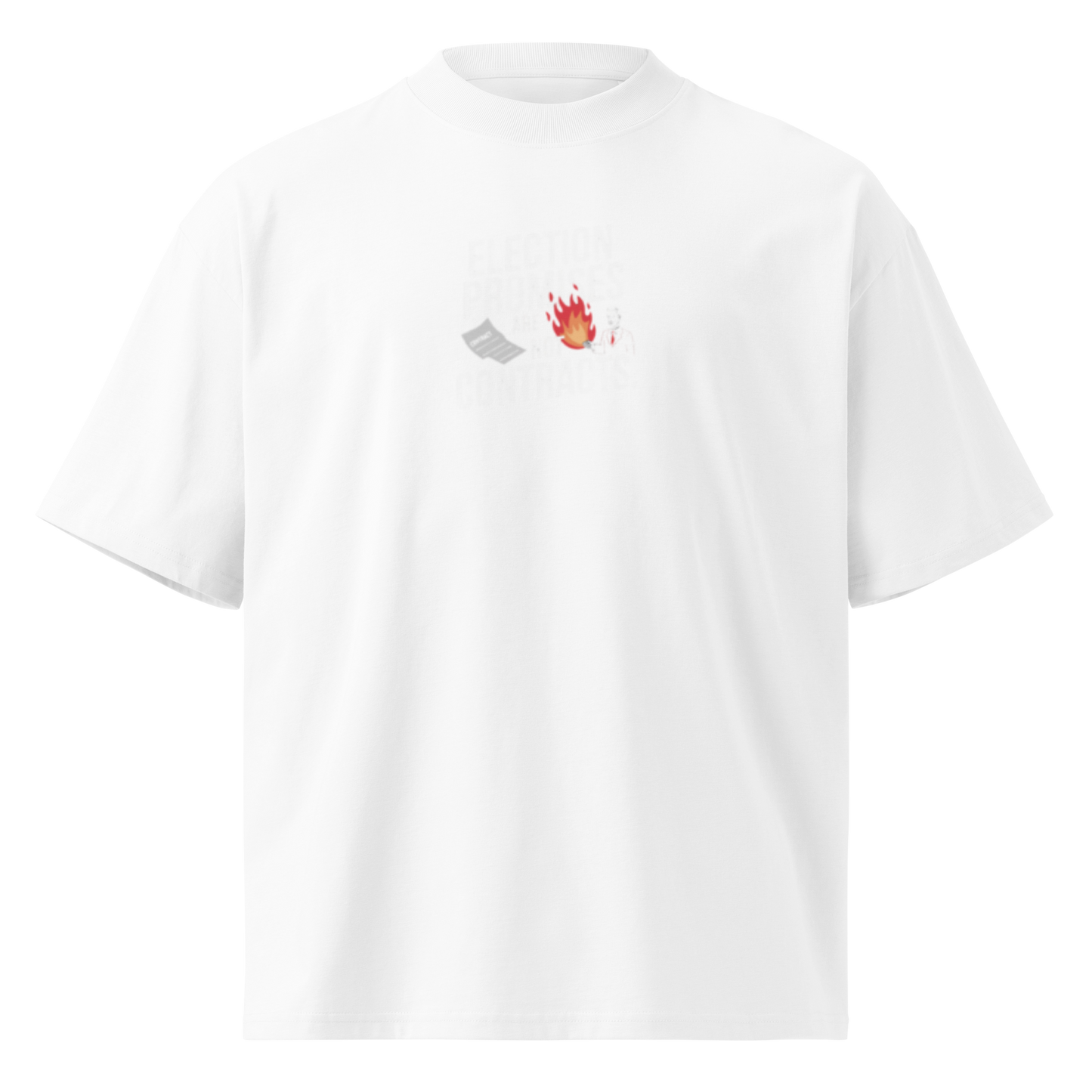 Weiß: Herren Bio T-Shirt Verträge Weiß von TextilRebell – GOTS-zertifiziert, Oversized, 100% Bio-Baumwolle, nachhaltiger Style