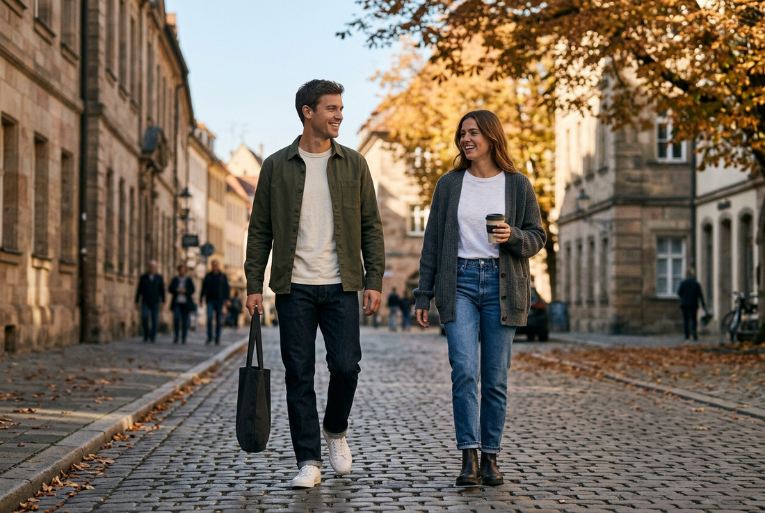 T-Shirt im Herbst kombinieren: 5 einfache Layering-Looks