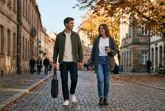 T-Shirt im Herbst kombinieren: 5 einfache Layering-Looks