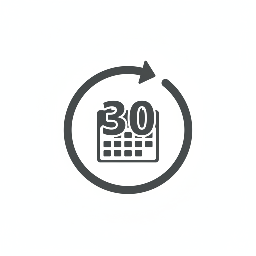 30 Tage Rückgaberecht Icon