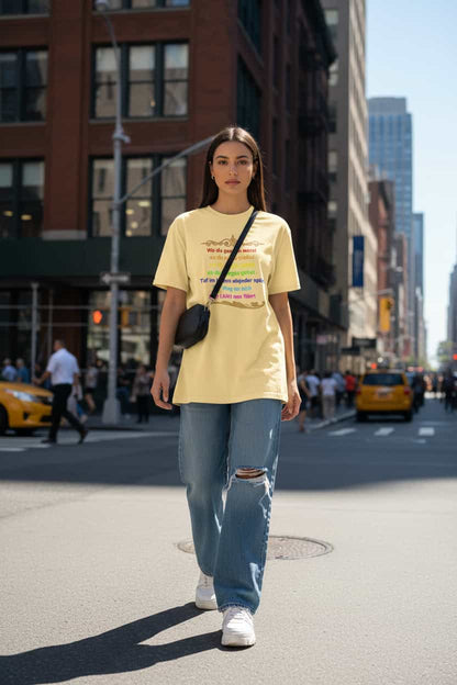  Damen Bio T-Shirt „Der Weg zum ICH BIN" von TextilRebell – 100% Bio-Baumwolle, GOTS-zertifiziert, stückgefärbt, nachhaltige Streetwear