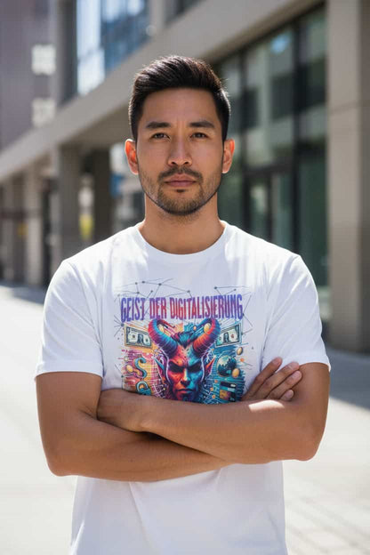 Weiß: Herren Bio T-Shirt Digital Weiß von TextilRebell – GOTS-zertifiziert, 180 g/m², faire Produktion