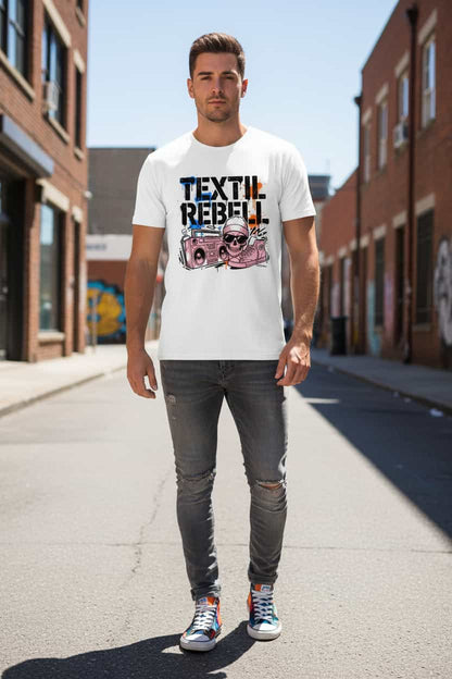 „Herren Bio T-Shirt Cool von TextilRebell – 100% GOTS-zertifizierte Bio-Baumwolle, nachhaltiges Statement Streetwear"