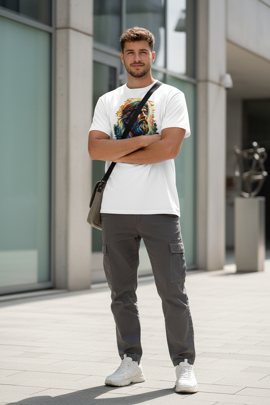 Herren Bio T-Shirt Mann Weiß – Lifestyle
