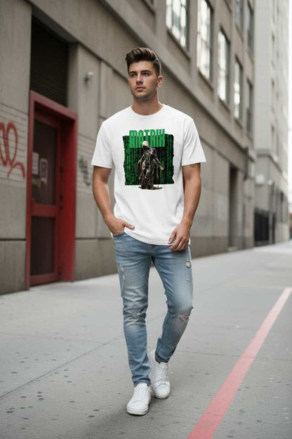 Weiß: Herren Bio T-Shirt Matrix Weiß von TextilRebell – GOTS-zertifiziert, 180 g/m², faire Produktion