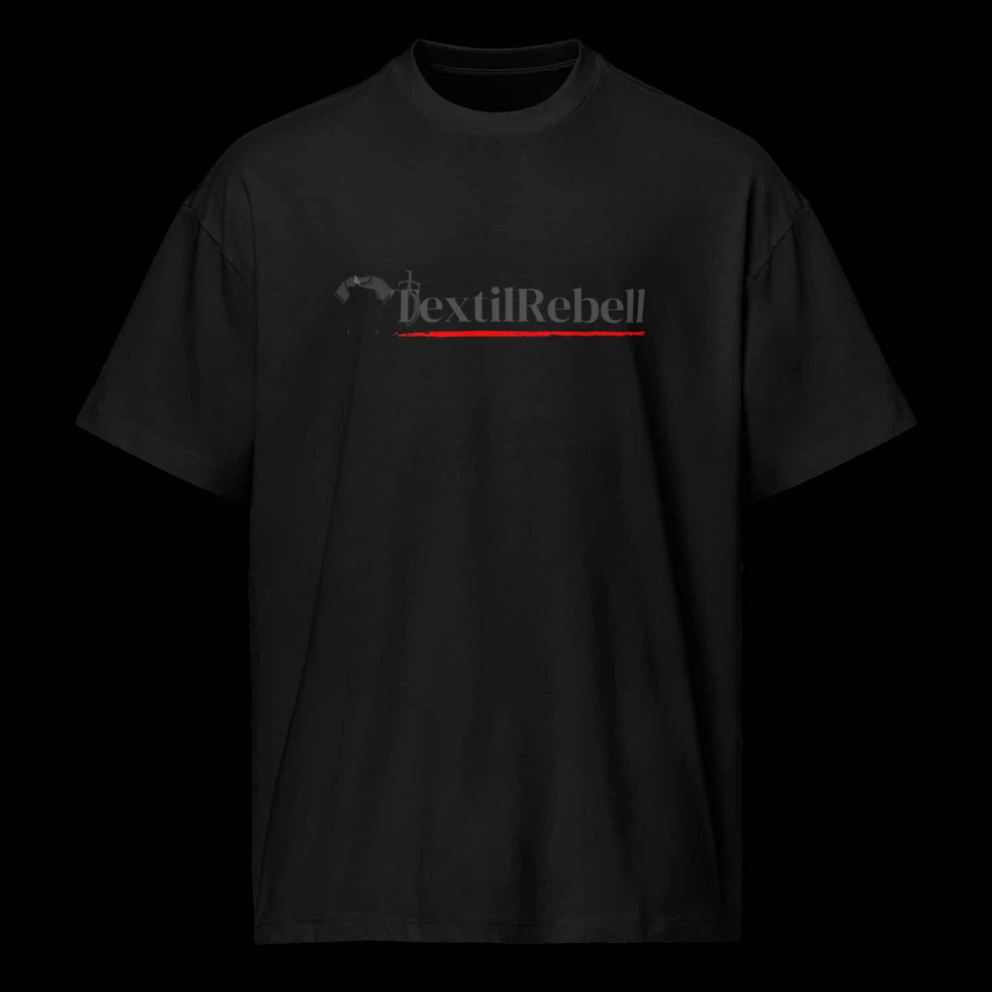 Herren Oversized Boxy T-Shirt Schwarz von TextilRebell – 100% Bio-Baumwolle, GOTS-zertifiziert, nachhaltiger Streetwear-Style