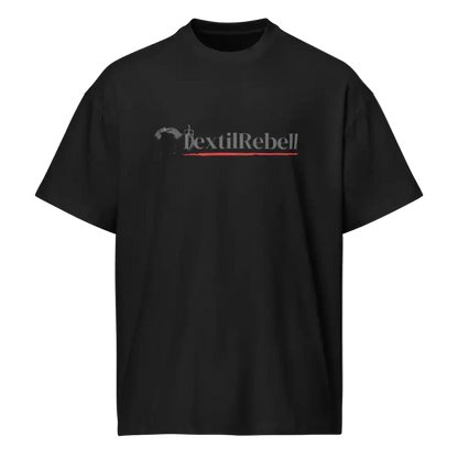 Herren Oversized Boxy T-Shirt Schwarz von TextilRebell – 100% Bio-Baumwolle, GOTS-zertifiziert, nachhaltiger Streetwear-Styl