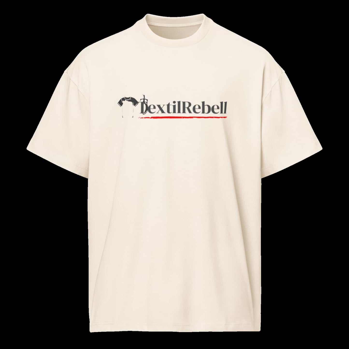 Herren Oversized Boxy T-Shirt Vintage White von TextilRebell – 100% Bio-Baumwolle, GOTS-zertifiziert, faire Produktion