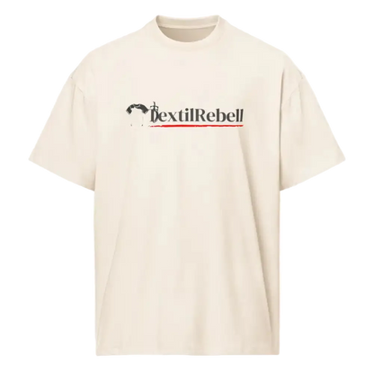 Herren Oversized Boxy T-Shirt Vintage White von TextilRebell – 100% Bio-Baumwolle, GOTS-zertifiziert, faire Produktion