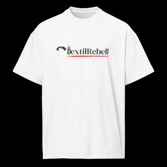 Herren Oversized Boxy T-Shirt Weiß von TextilRebell – 100% Bio-Baumwolle, GOTS-zertifiziert, nachhaltiger Style