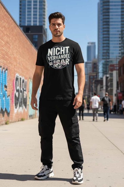 „Herren Bio T-Shirt Schwarz – GOTS-zertifiziert | TextilRebell"
