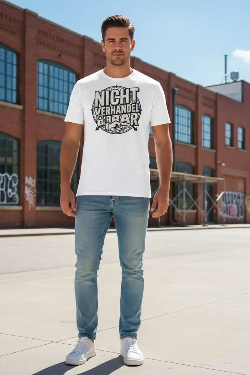  „Herren Bio T-Shirt Weiß 180g/m² – 100% Bio-Baumwolle GOTS nachhaltig | TextilRebell"
