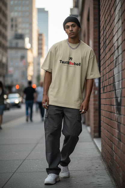 Herren Bio T-Shirt Oversized Stein von TextilRebell – GOTS-zertifiziert, 100% Bio-Baumwolle, faire Produktion