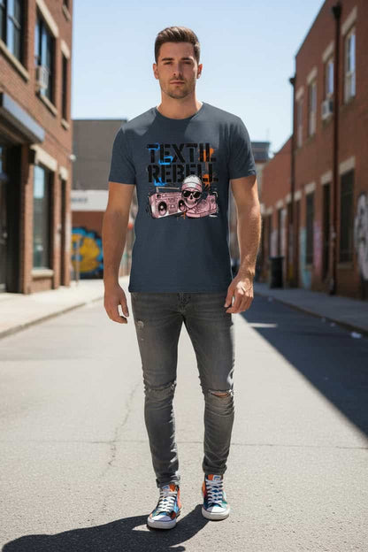 „Herren Bio T-Shirt Cool von TextilRebell – 100% GOTS-zertifizierte Bio-Baumwolle, nachhaltiges Statement Streetwear"