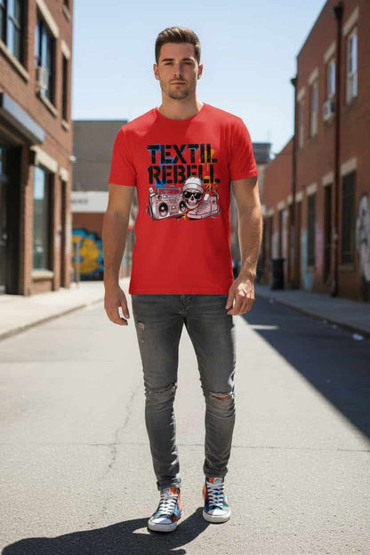 „Herren Bio T-Shirt Cool von TextilRebell – 100% GOTS-zertifizierte Bio-Baumwolle, nachhaltiges Statement Streetwear"