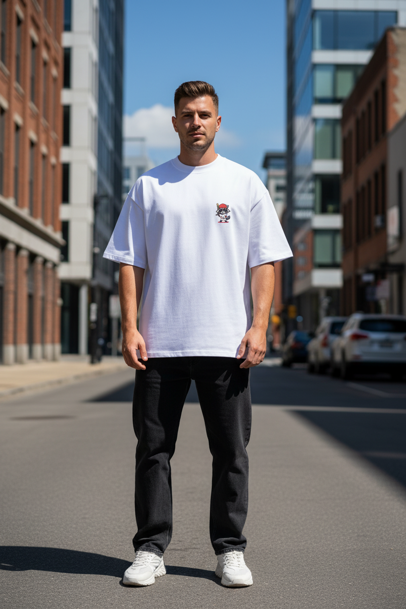 T-Shirt Weiß – Design korrekt