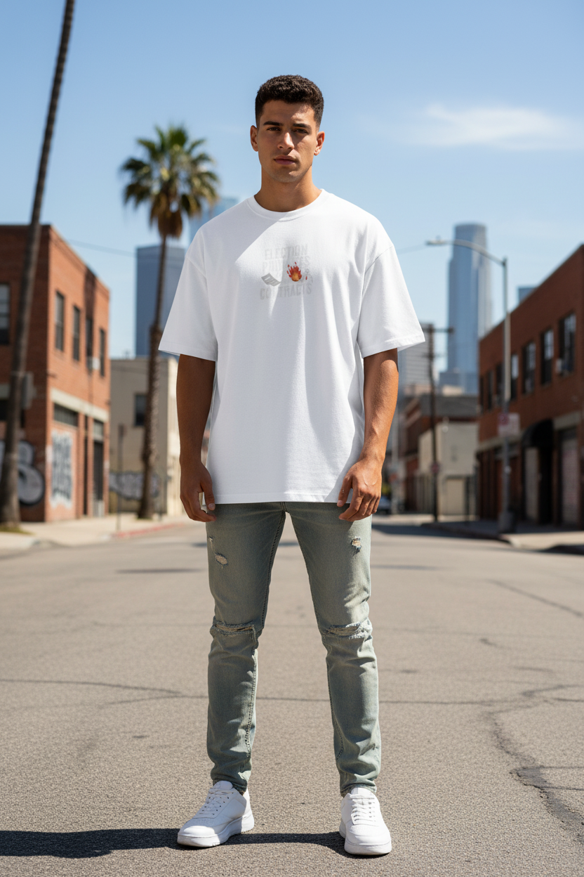 T-Shirt Weiß – Model Stadt