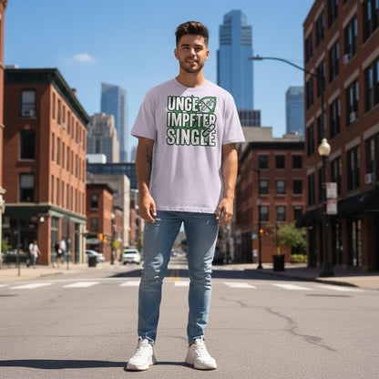 Herren T-Shirt aus Bio-Baumwolle – Single in Lavendel | GOTS & OEKO-TEX zertifiziert | TextilRebell
