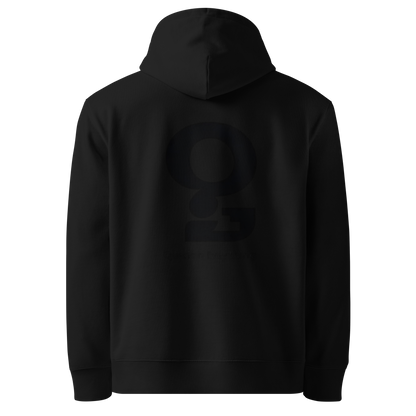 Schwarz: Herren Bio Hoodie Frage Schwarz von TextilRebell – GOTS-zertifiziert, 350 g/m², nachhaltiger Streetwear-Style