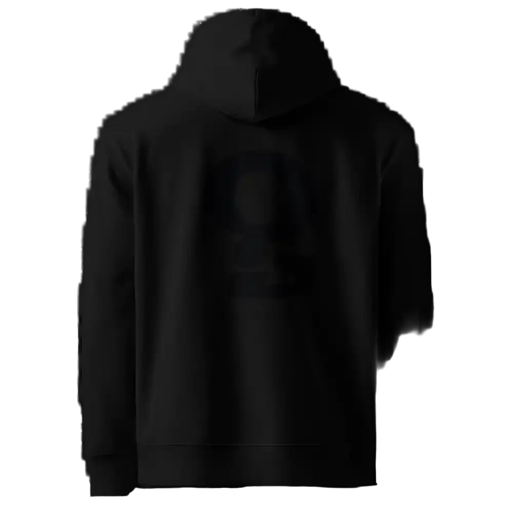 „Unisex Hoodie „Frage" in Schwarz – Statement-Print, 100% Bio-Baumwolle GOTS, 350 g/m², nachhaltige Mode von TextilRebell"