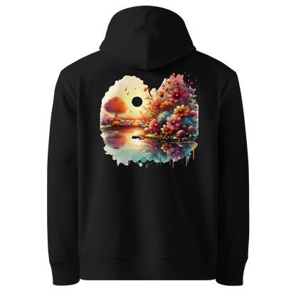Schwarz: Damen Bio Hoodie See Schwarz von TextilRebell – GOTS-zertifiziert, 350 g/m², nachhaltiger Streetwear-Style