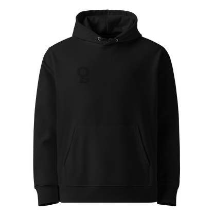 Schwarz: Herren Bio Hoodie Frage Schwarz von TextilRebell – GOTS-zertifiziert, 350 g/m², nachhaltiger Streetwear-Style