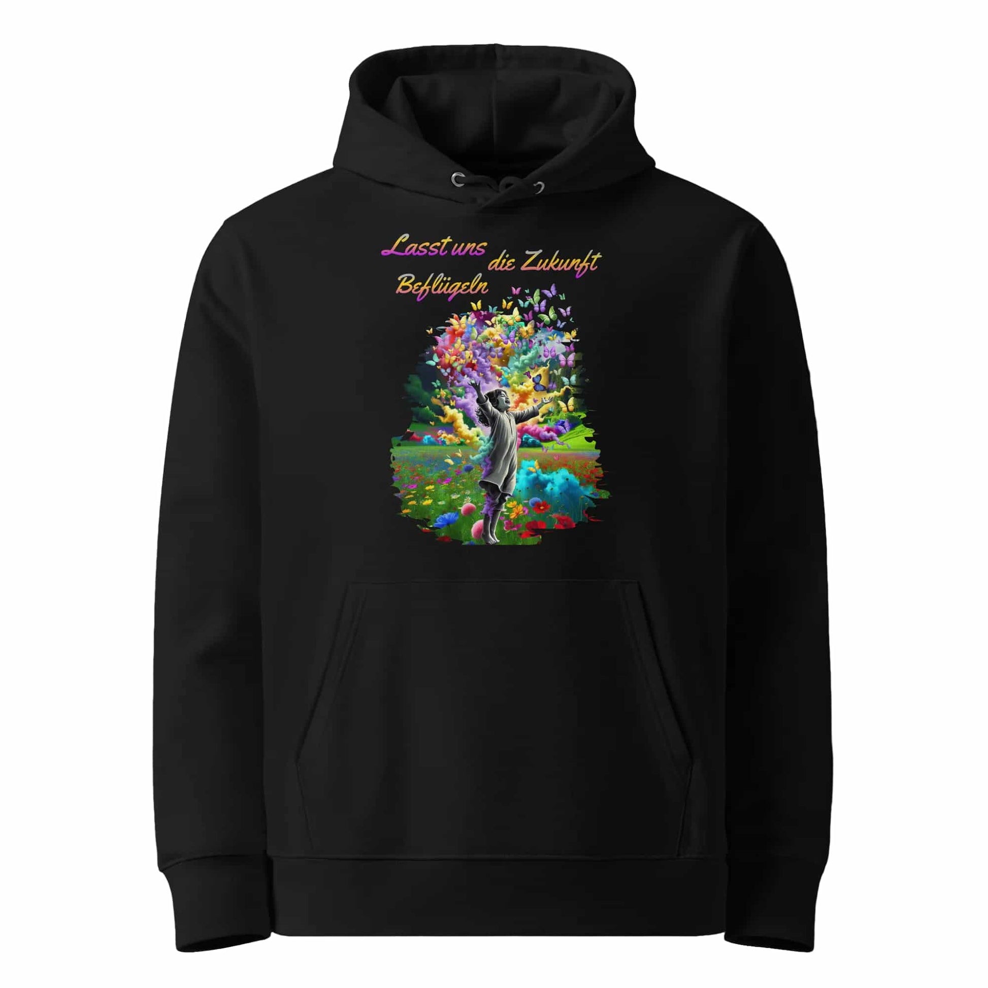 Weiß: Damen Bio Hoodie Zukunft Weiß von TextilRebell – GOTS-zertifiziert, 350 g/m², faire Produktion
