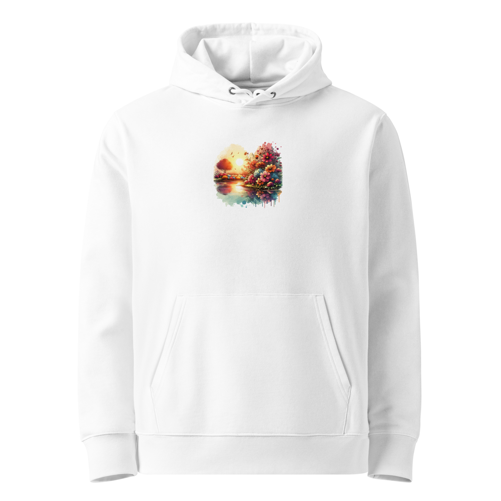Weiß: Damen Bio Hoodie See Weiß von TextilRebell – GOTS-zertifiziert, 350 g/m², faire Produktion