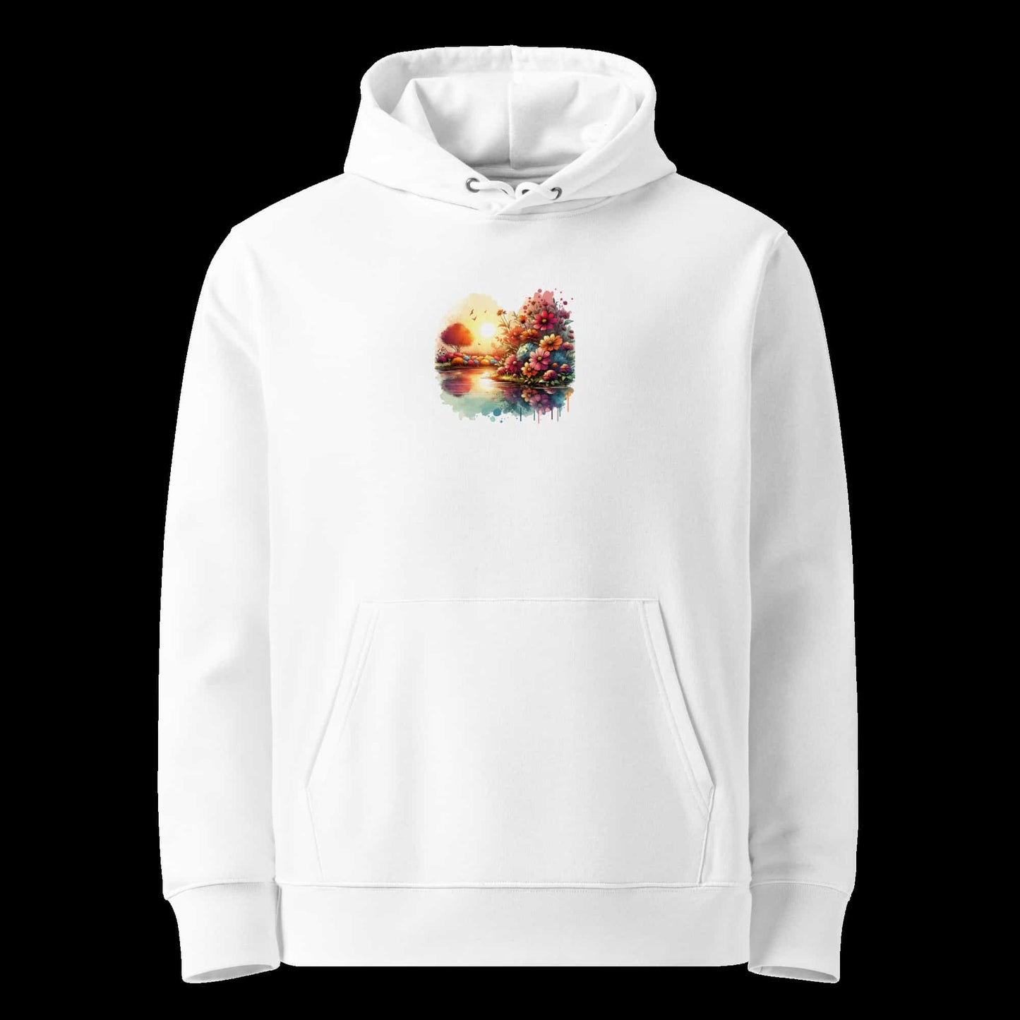 Weiß: Damen Bio Hoodie See Weiß von TextilRebell – GOTS-zertifiziert, 350 g/m², faire Produktion