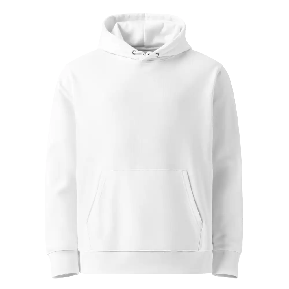 Herren Bio Hoodie Es Reicht Weiß von TextilRebell – GOTS-zertifiziert, 100% Bio-Baumwolle, faire Produktion