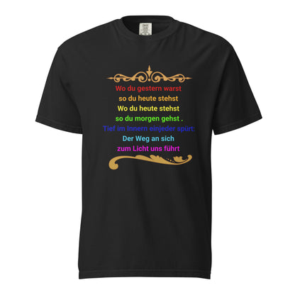 Damen Bio T-Shirt „Der Weg zum ICH BIN" von TextilRebell – 100% Bio-Baumwolle, GOTS-zertifiziert, stückgefärbt, nachhaltige Streetwear