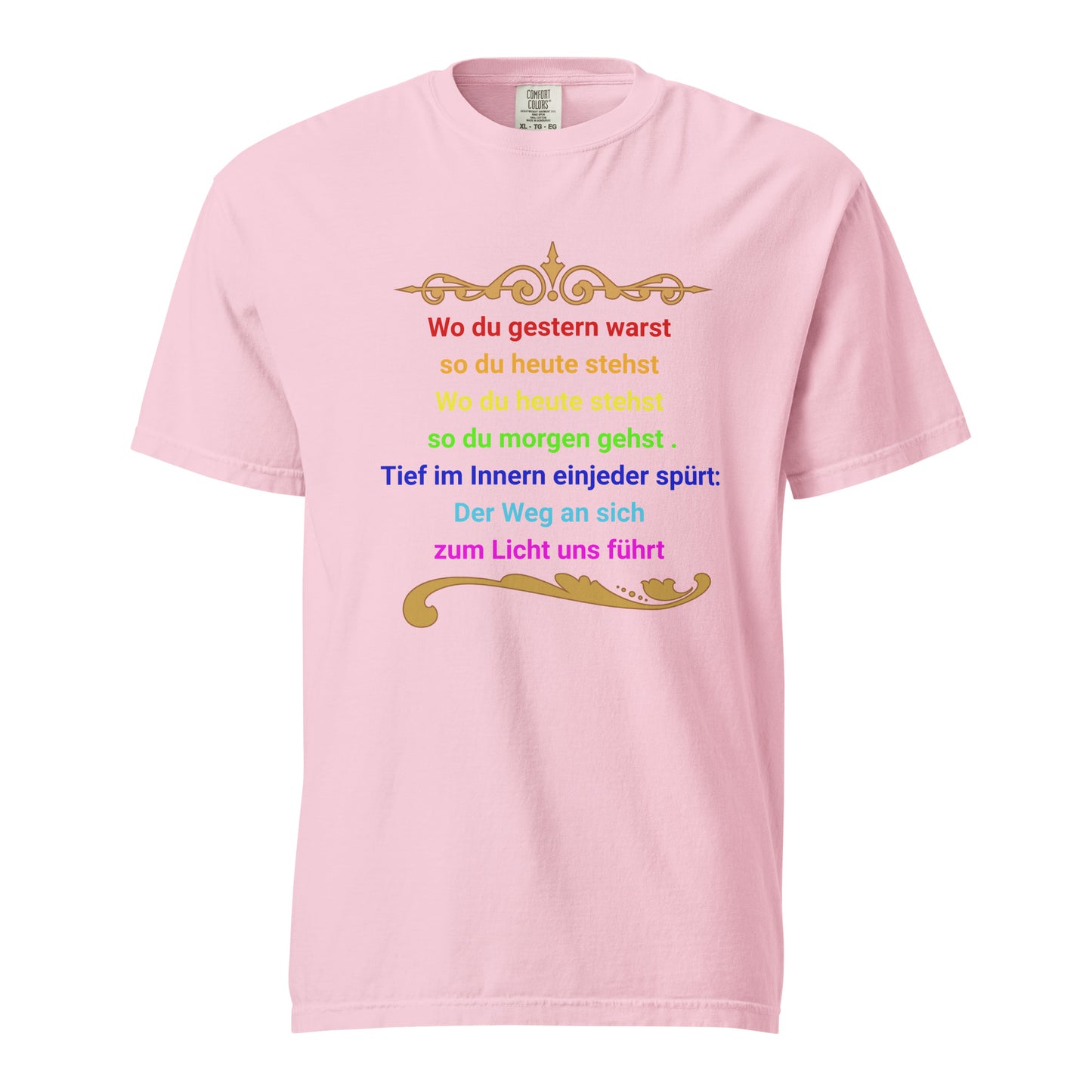 Damen Bio T-Shirt „Der Weg zum ICH BIN" von TextilRebell – 100% Bio-Baumwolle, GOTS-zertifiziert, stückgefärbt, nachhaltige Streetwear