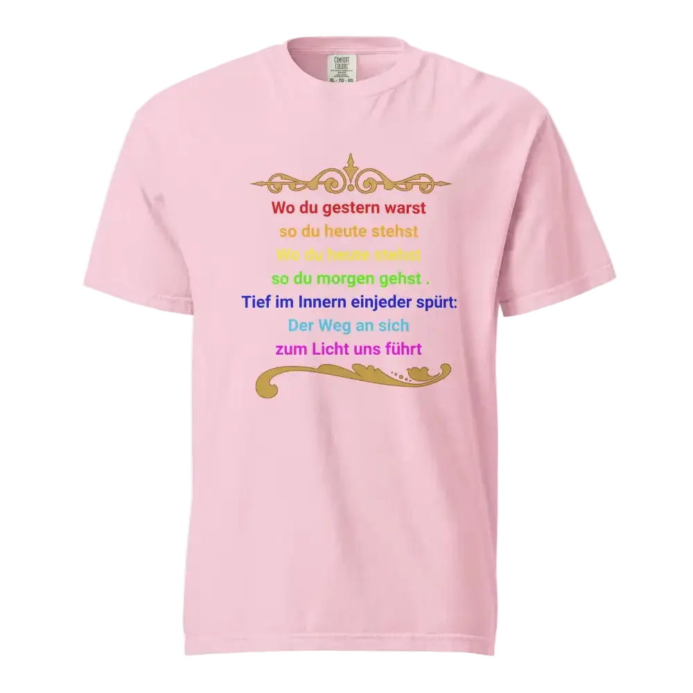 Damen Bio T-Shirt „Der Weg zum ICH BIN" von TextilRebell – 100% Bio-Baumwolle, GOTS-zertifiziert, stückgefärbt, nachhaltige Streetwear