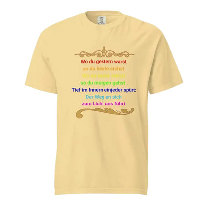  Damen Bio T-Shirt „Der Weg zum ICH BIN" von TextilRebell – 100% Bio-Baumwolle, GOTS-zertifiziert, stückgefärbt, nachhaltige Streetwear