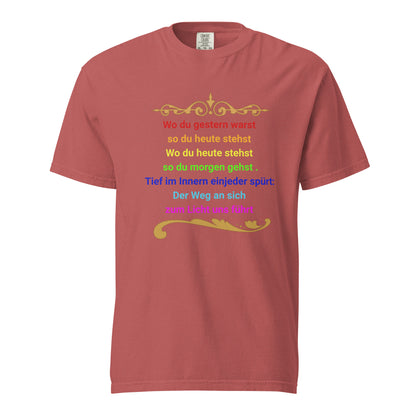  Damen Bio T-Shirt „Der Weg zum ICH BIN" von TextilRebell – 100% Bio-Baumwolle, GOTS-zertifiziert, stückgefärbt, nachhaltige Streetwear