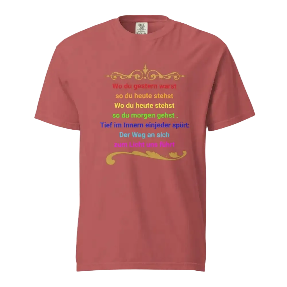 Damen Bio T-Shirt „Der Weg zum ICH BIN" von TextilRebell – 100% Bio-Baumwolle, GOTS-zertifiziert, stückgefärbt, nachhaltige Streetwear