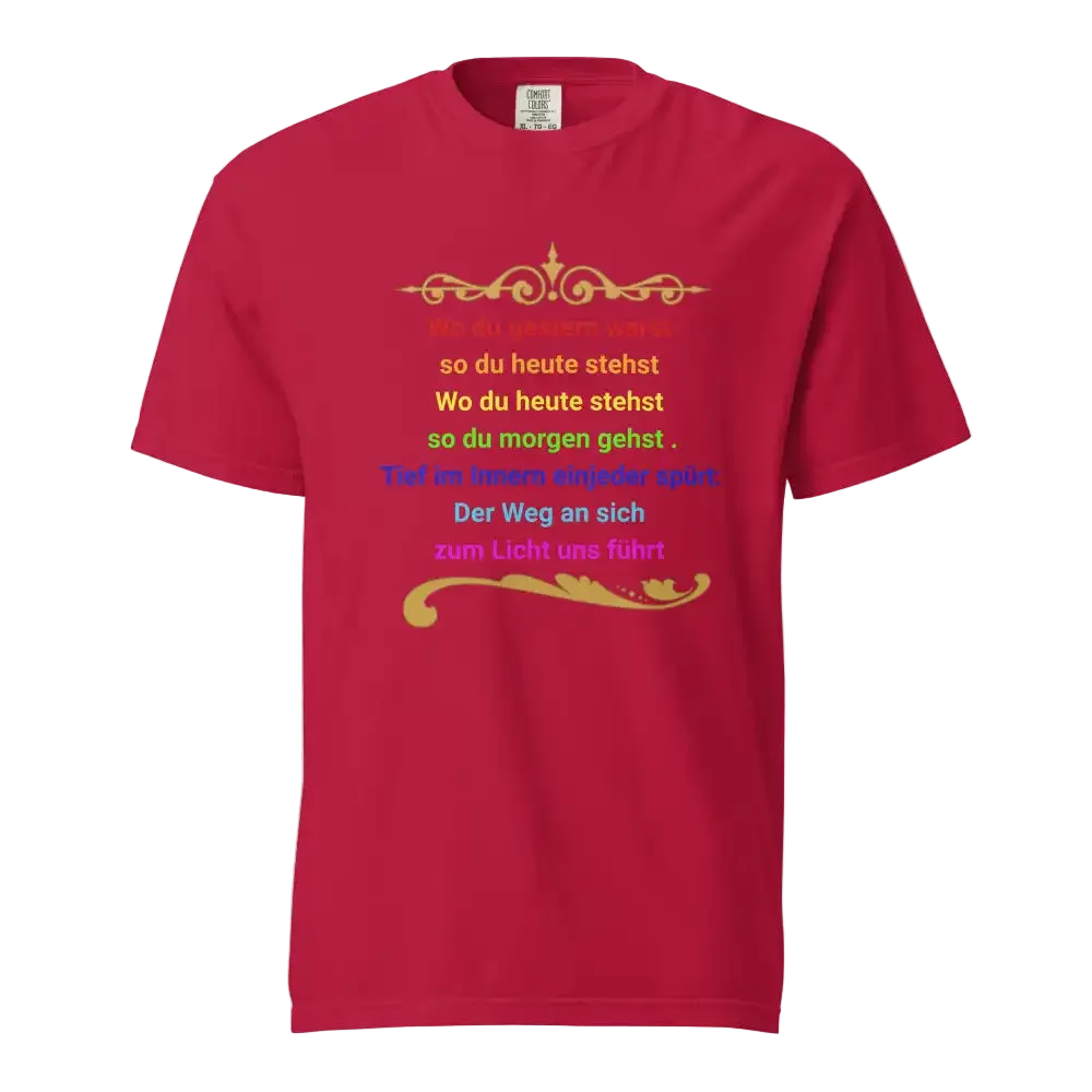  Damen Bio T-Shirt „Der Weg zum ICH BIN" von TextilRebell – 100% Bio-Baumwolle, GOTS-zertifiziert, stückgefärbt, nachhaltige Streetwear