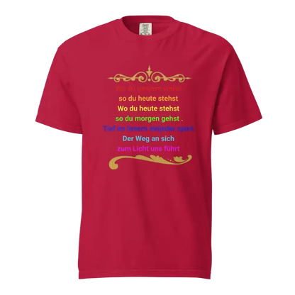  Damen Bio T-Shirt „Der Weg zum ICH BIN" von TextilRebell – 100% Bio-Baumwolle, GOTS-zertifiziert, stückgefärbt, nachhaltige Streetwear