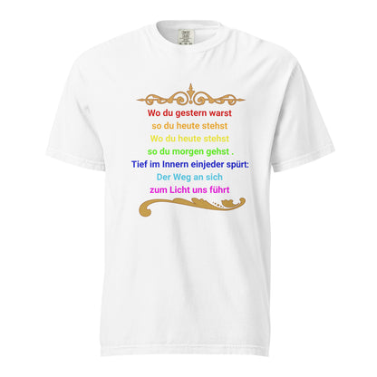  Damen Bio T-Shirt „Der Weg zum ICH BIN" von TextilRebell – 100% Bio-Baumwolle, GOTS-zertifiziert, stückgefärbt, nachhaltige Streetwear