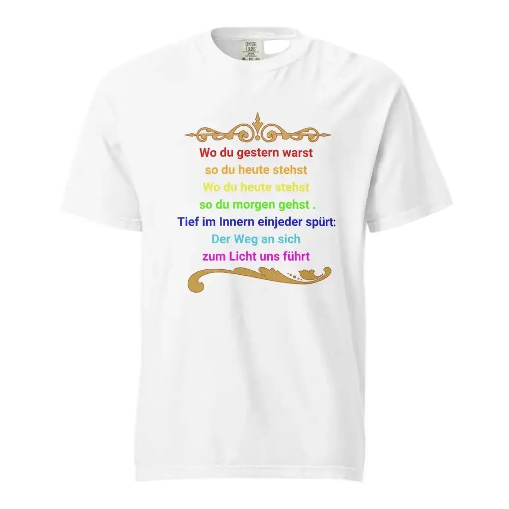 Damen Bio T-Shirt „Der Weg zum ICH BIN" von TextilRebell – 100% Bio-Baumwolle, GOTS-zertifiziert, stückgefärbt, nachhaltige Streetwear