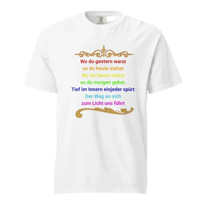  Damen Bio T-Shirt „Der Weg zum ICH BIN" von TextilRebell – 100% Bio-Baumwolle, GOTS-zertifiziert, stückgefärbt, nachhaltige Streetwear