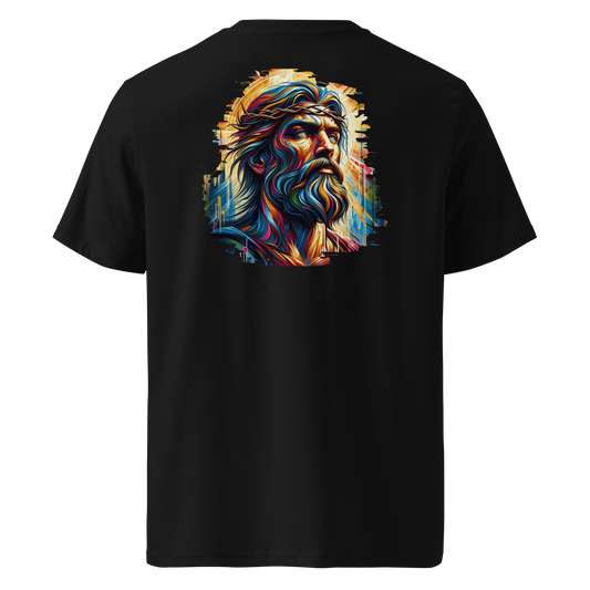 Schwarz : Herren Bio T-Shirt Mann Schwarz Rückseite von TextilRebell – GOTS-zertifiziert, 180 g/m², nachhaltiger Streetwear-Style